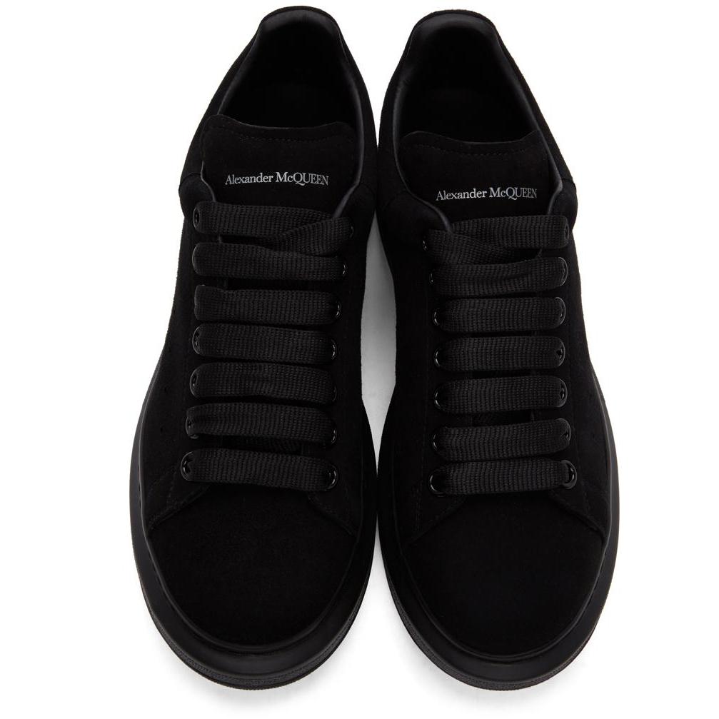 Alexander McQueen black velvet tail sneakers | Alexander mcqueen black,  Black velvet, Sneaker shopping